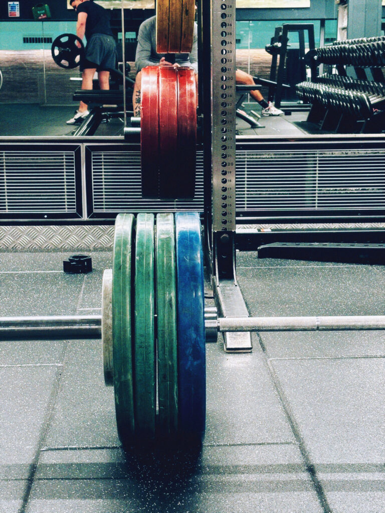 weight bar in the gym - slow down for the long run